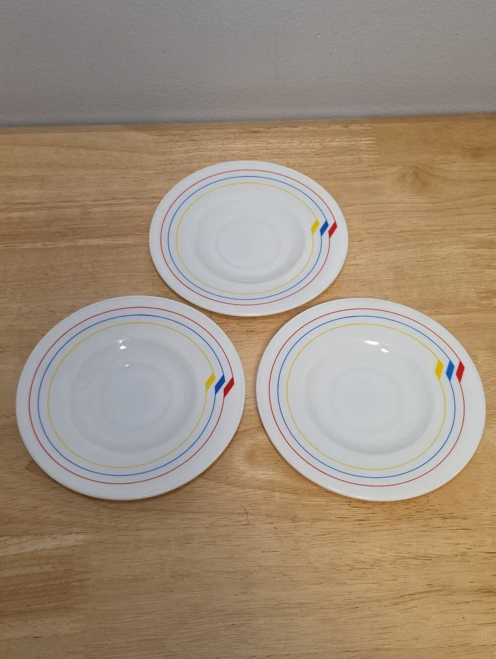 Vintage 80's Harmonia Spain Rondo Saucer Plates Replacements Set of 3 RARE